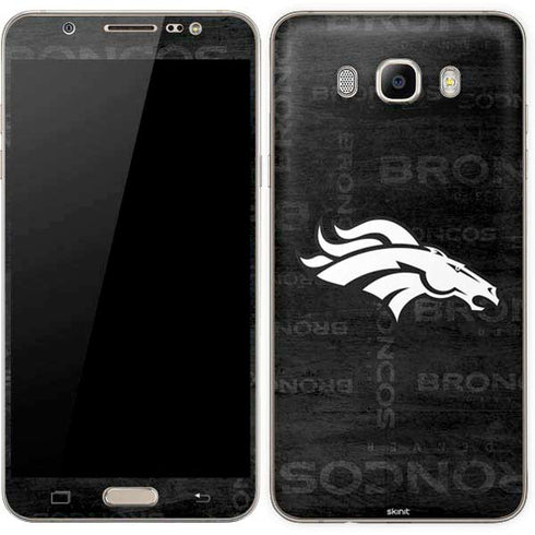 NFL Denver Broncos Black & White Galaxy J7 Skin