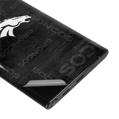 NFL Denver Broncos Black & White Galaxy Note 10 Skin