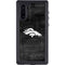 NFL Denver Broncos Black & White Galaxy Note 10 Waterproof Case