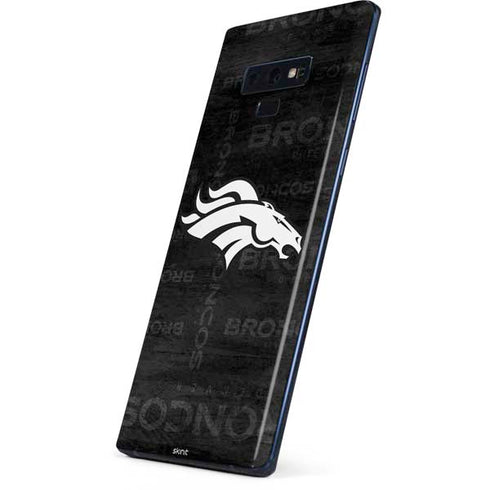 NFL Denver Broncos Black & White Galaxy Note 9 Skin