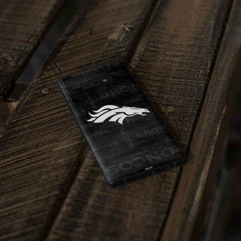 NFL Denver Broncos Black & White Galaxy Note 9 Skin