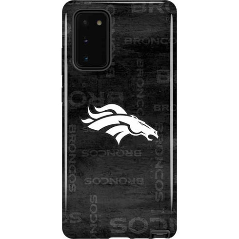NFL Denver Broncos Black & White Galaxy Note20 5G Pro Case