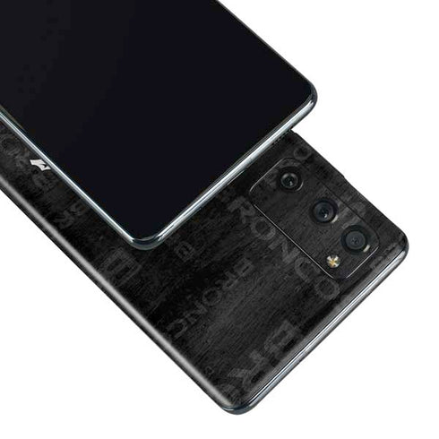 NFL Denver Broncos Black & White Galaxy S20 Fan Edition Skin