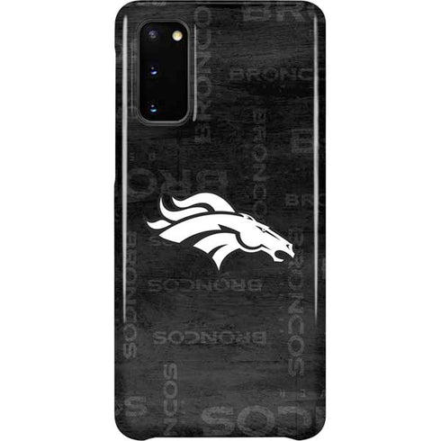 NFL Denver Broncos Black & White Galaxy S20 Lite Case