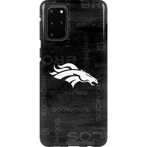 NFL Denver Broncos Black & White Galaxy S20 Plus Pro Case