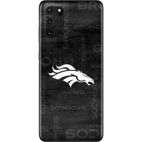 NFL Denver Broncos Black & White Galaxy S20 Plus Skin