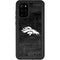 NFL Denver Broncos Black & White Galaxy S20 Plus Waterproof Case