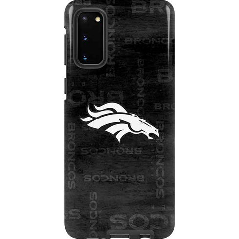 NFL Denver Broncos Black & White Galaxy S20 Pro Case