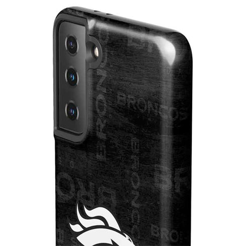 NFL Denver Broncos Black & White Galaxy S21 FE Pro Case