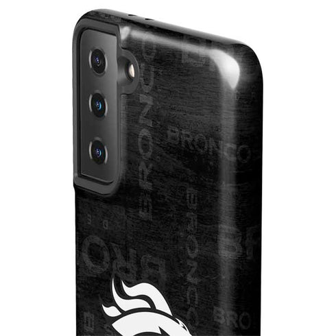 NFL Denver Broncos Black & White Galaxy S21 Plus 5G Pro Case