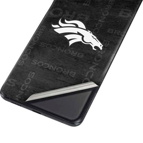 NFL Denver Broncos Black & White Galaxy S21 Plus 5G Skin