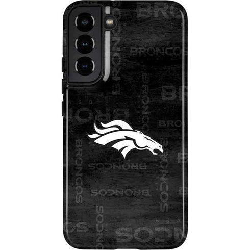 NFL Denver Broncos Black & White Galaxy S22 Plus Pro Case