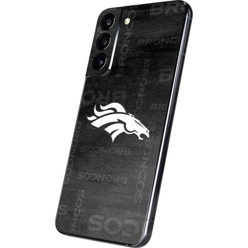 NFL Denver Broncos Black & White Galaxy S22 Plus Skin
