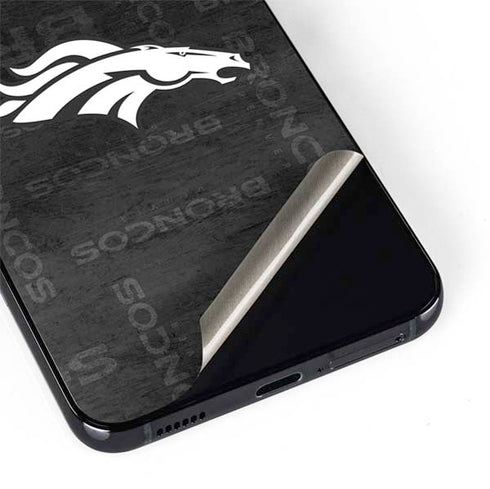 NFL Denver Broncos Black & White Galaxy S22 Plus Skin