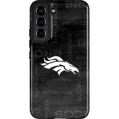 NFL Denver Broncos Black & White Galaxy S22 Pro Case