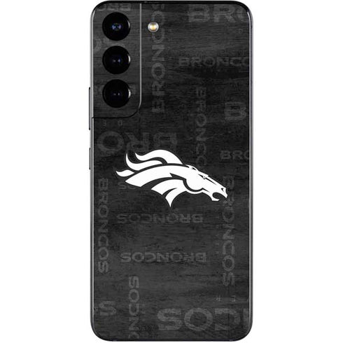 NFL Denver Broncos Black & White Galaxy S22 Skin