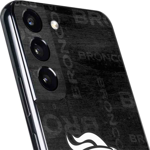 NFL Denver Broncos Black & White Galaxy S22 Skin