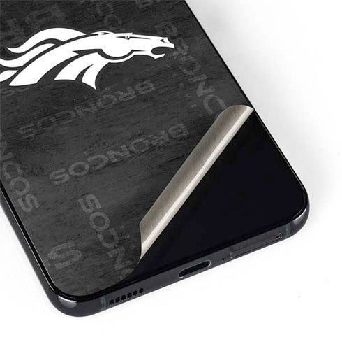 NFL Denver Broncos Black & White Galaxy S22 Skin