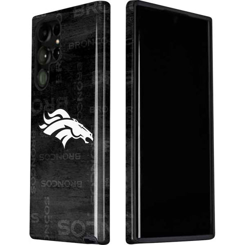 NFL Denver Broncos Black & White Galaxy S22 Ultra Pro Case