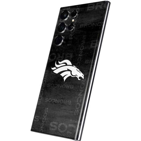 NFL Denver Broncos Black & White Galaxy S22 Ultra Skin