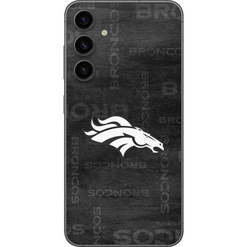 NFL Denver Broncos Black & White Galaxy S23 FE Skin