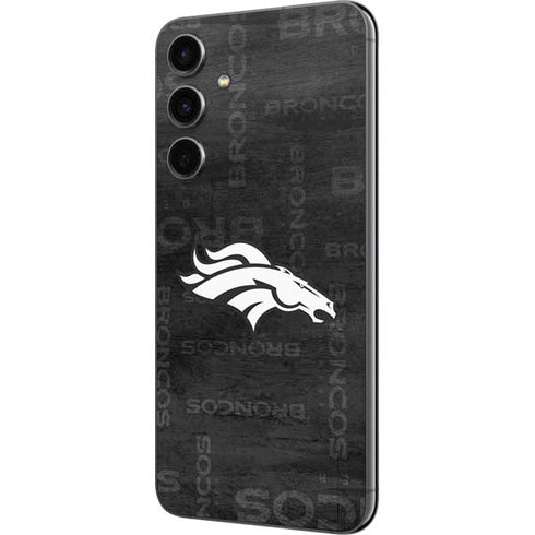 NFL Denver Broncos Black & White Galaxy S23 FE Skin