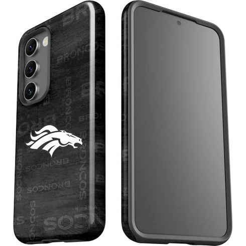NFL Denver Broncos Black & White Galaxy S23 Plus Pro Case