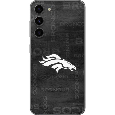 NFL Denver Broncos Black & White Galaxy S23 Plus Skin