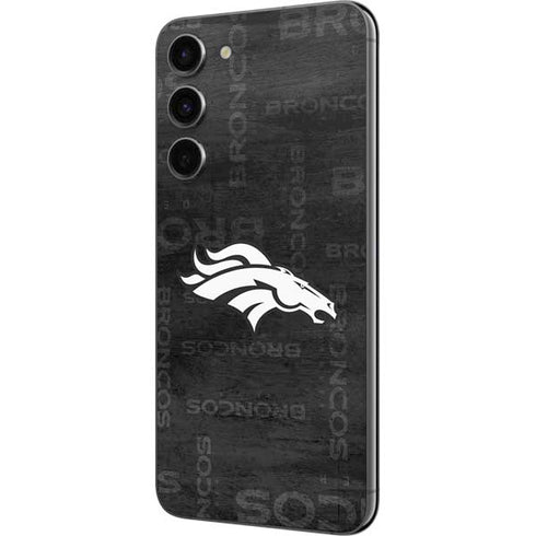 NFL Denver Broncos Black & White Galaxy S23 Plus Skin