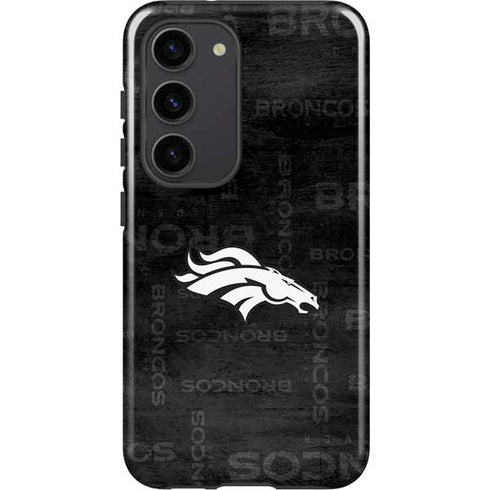 NFL Denver Broncos Black & White Galaxy S23 Pro Case