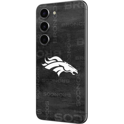 NFL Denver Broncos Black & White Galaxy S23 Skin