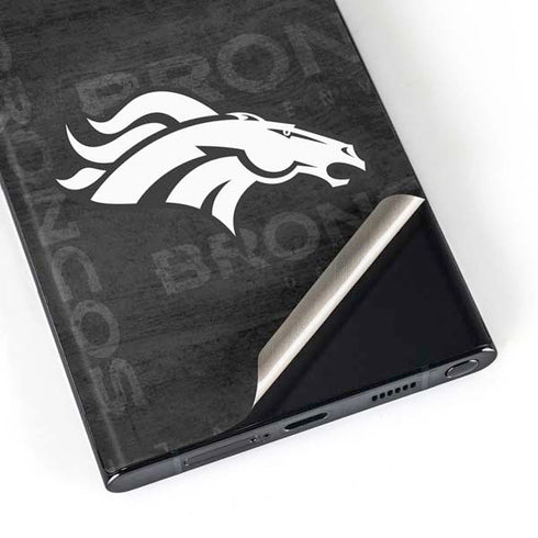 NFL Denver Broncos Black & White Galaxy S23 Ultra Skin