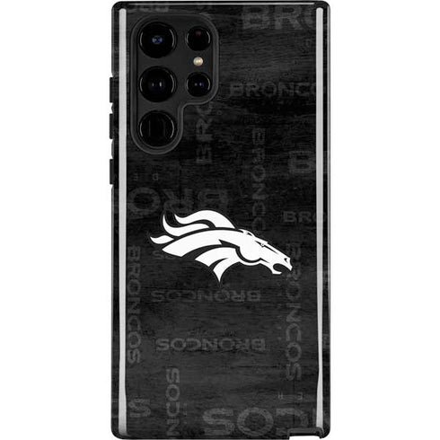 NFL Denver Broncos Black & White Galaxy S24 Ultra Impact Case