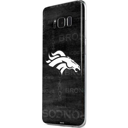 NFL Denver Broncos Black & White Galaxy S8 Skin