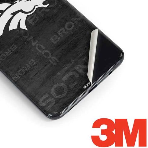 NFL Denver Broncos Black & White Galaxy S9 Skin