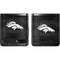 NFL Denver Broncos Black & White Galaxy Z Flip Skin