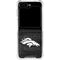NFL Denver Broncos Black & White Galaxy Z Flip5 5G Clear Case