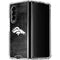 NFL Denver Broncos Black & White Galaxy Z Fold4 5G Clear Case
