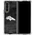 NFL Denver Broncos Black & White Galaxy Z Fold4 5G Clear Case