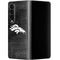 NFL Denver Broncos Black & White Galaxy Z Fold4 5G Skin