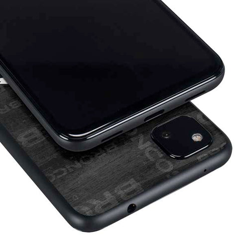 NFL Denver Broncos Black & White Google Pixel 4a Skin