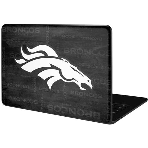 NFL Denver Broncos Black & White Google Pixelbook Go Skin