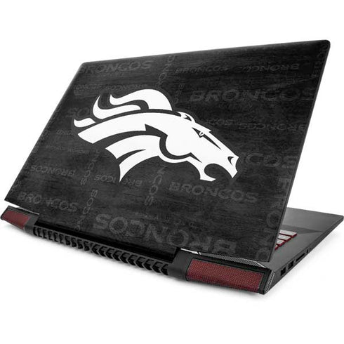 NFL Denver Broncos Black & White Lenovo IdeaPad Skin