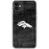NFL Denver Broncos Black & White iPhone 11 Clear Case