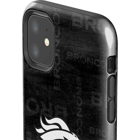 NFL Denver Broncos Black & White iPhone 11 Impact Case