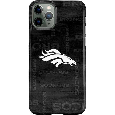 NFL Denver Broncos Black & White iPhone 11 Pro Lite Case