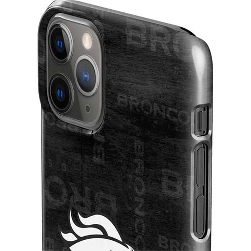 NFL Denver Broncos Black & White iPhone 11 Pro Lite Case