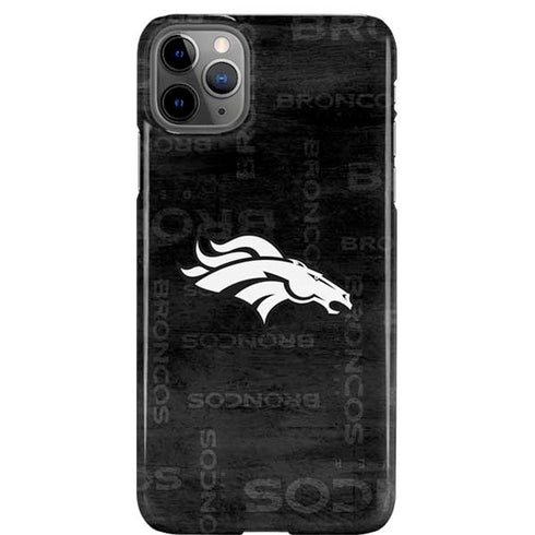 NFL Denver Broncos Black & White iPhone 11 Pro Max Lite Case