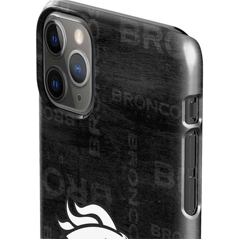 NFL Denver Broncos Black & White iPhone 11 Pro Max Lite Case