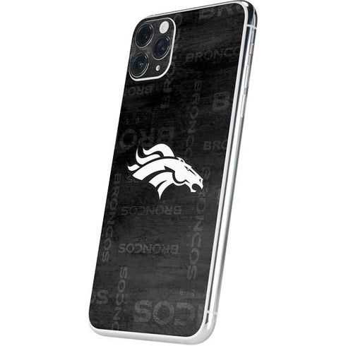 NFL Denver Broncos Black & White iPhone 11 Pro Max Skin